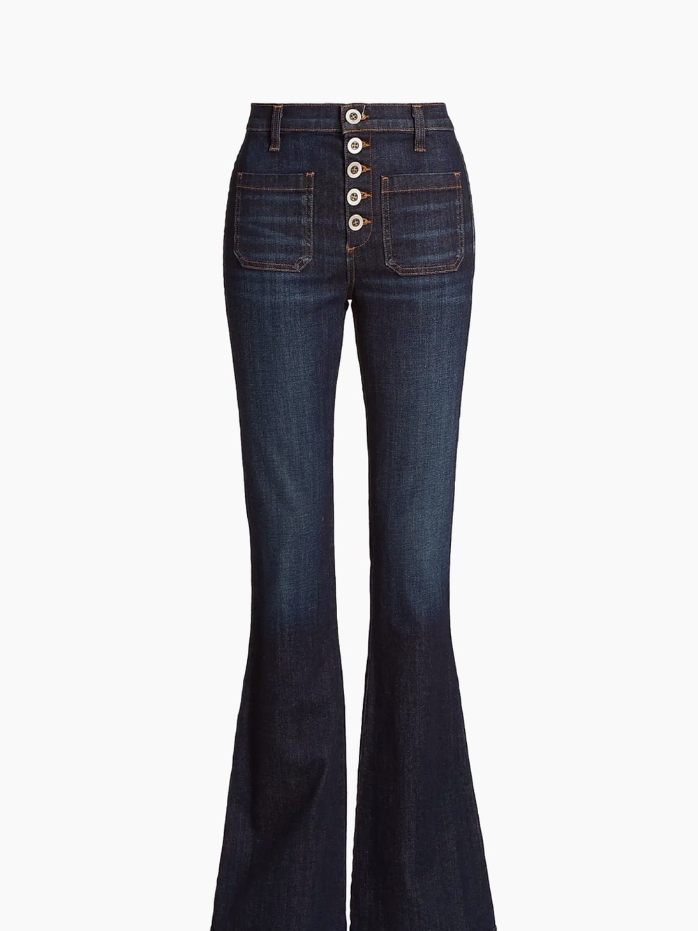 Ramy Brook's Cindy High Rise Flare Stretch Denim Jeans NWT